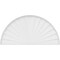 Ekena Millwork Half Round Sunburst Architectural Grade PVC Pediment, 80"W x 40"H x 2"P PEDPS080X400HRO01 - alternate 2